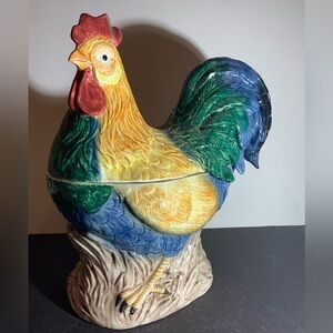 Vintage Fitz and Floyd Omnibus ‘Rooster’ ceramic Cookie Jar